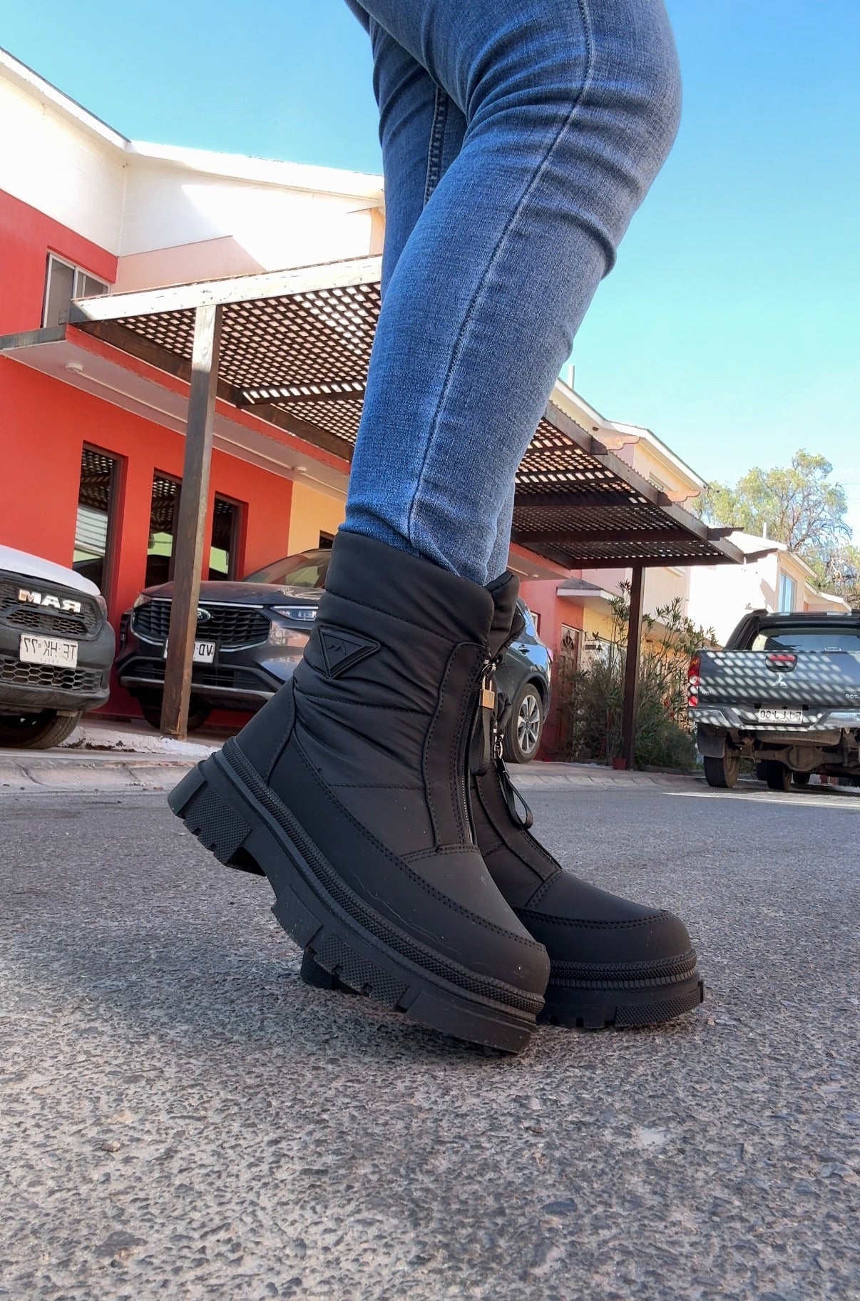 Botas impermeables Alaska, con chiporro para mujer