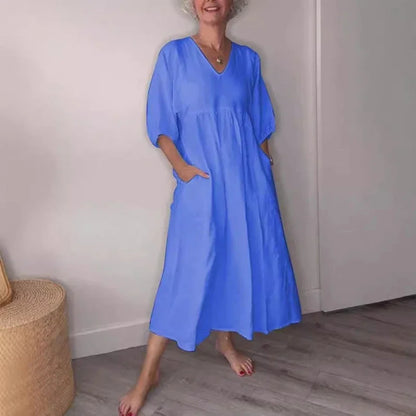 Vestido Algodon-Lino Victoria