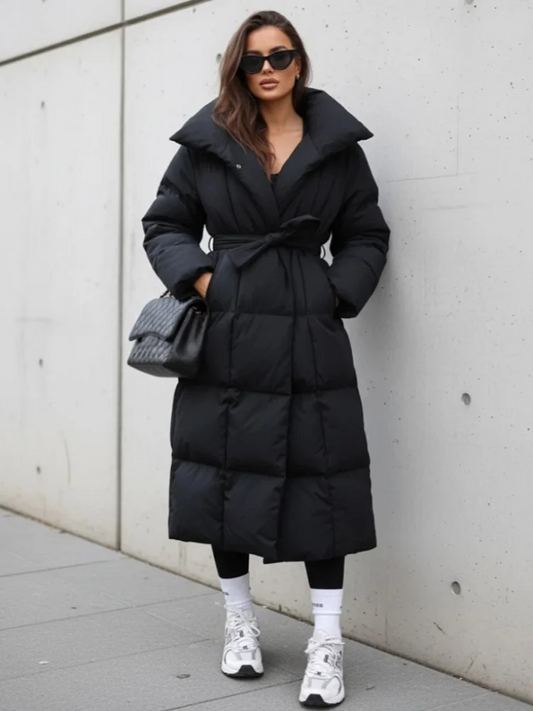 Chaqueta puffer larga