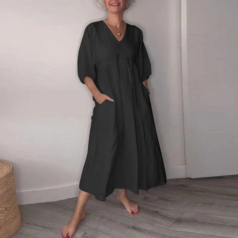 Vestido Algodon-Lino Victoria