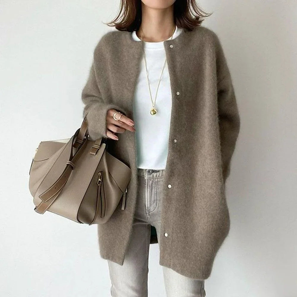 Abrigo cardigan Cachemira
