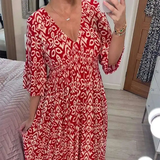 Vestido Largo estilo lino Chiara
