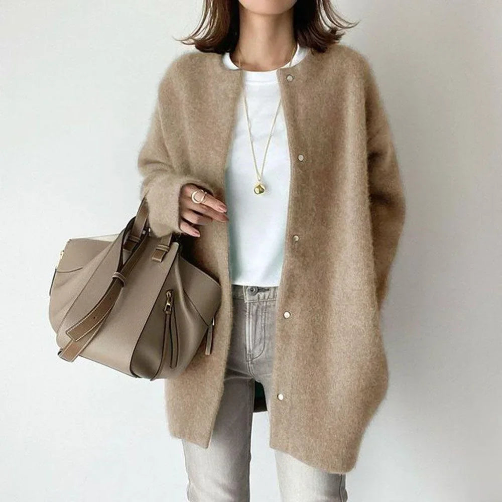 Abrigo cardigan Cachemira