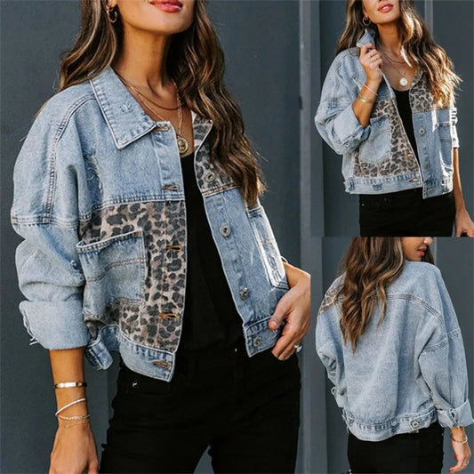 Chaqueta vaquera print