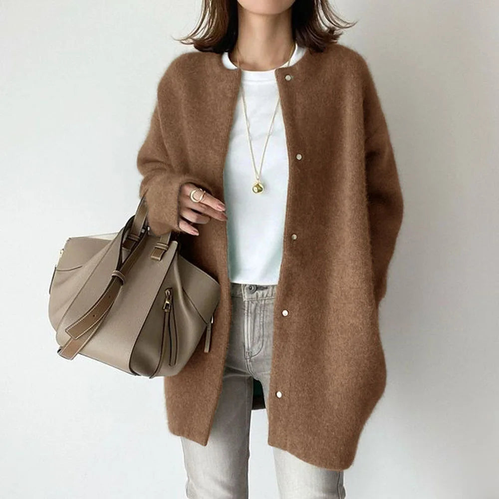Abrigo cardigan Cachemira