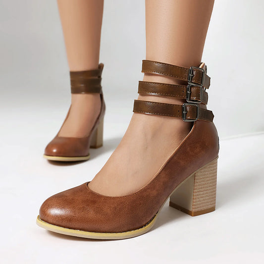 Botas Norway ecocuero con taco